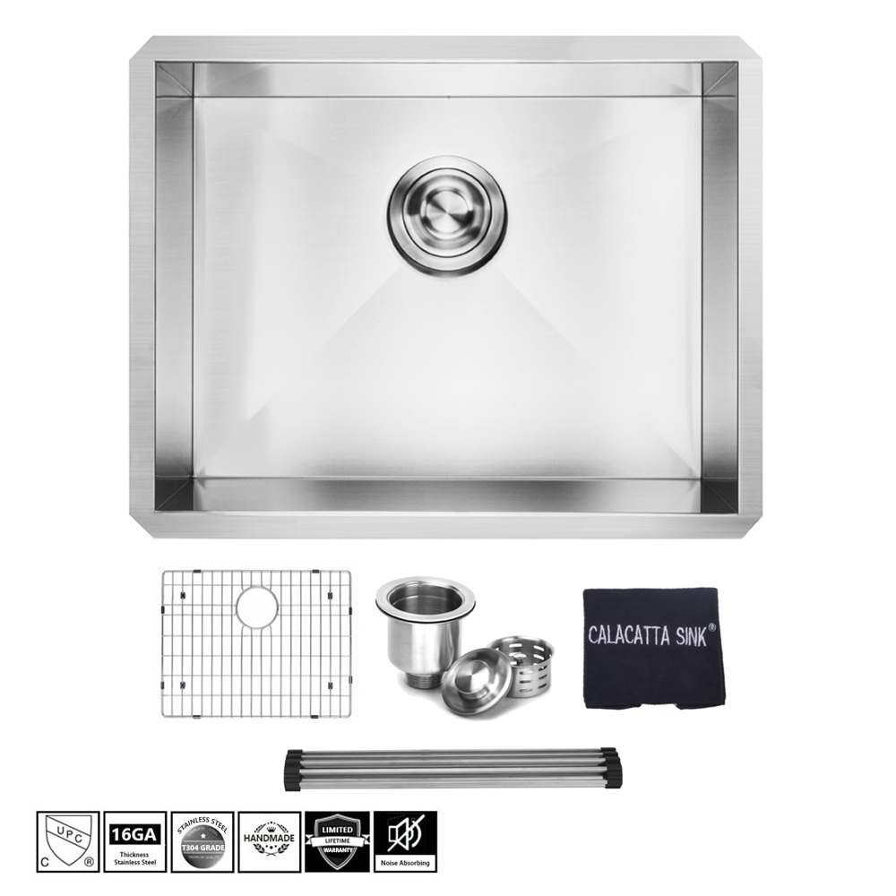 ⋆ Calacatta Undermount Sink, sound dampening pads