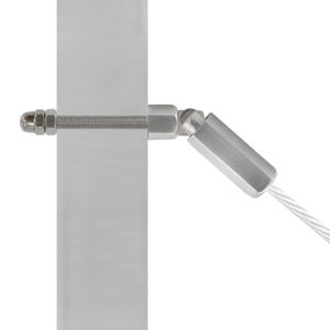 (ATC3S) Stainless Steel 316 Grade Metal Staircase Adjustable Cable Tensioner for 1/8″ Cable, Satin Finish