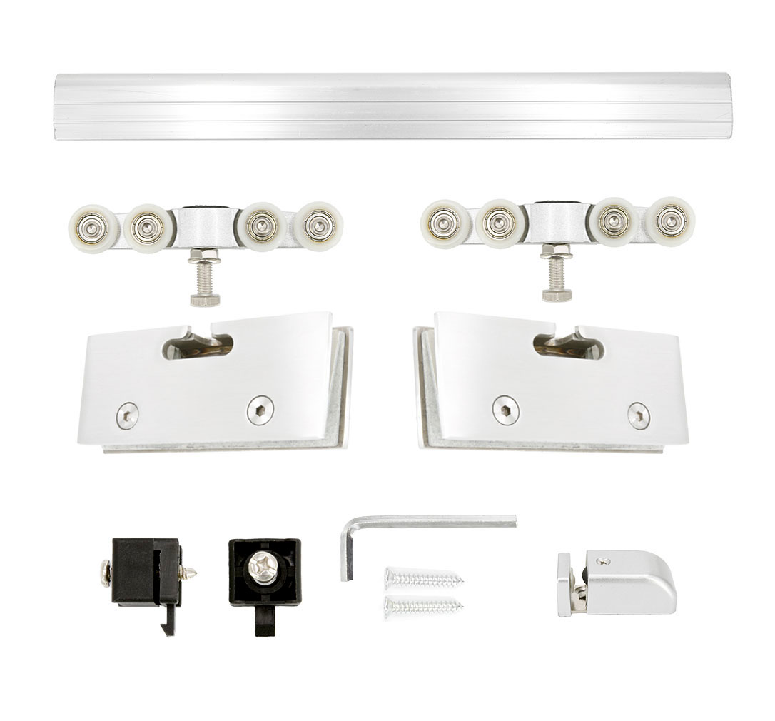 ⋆ Sliding Door Hardware Set For glass thickness 3/8 inch