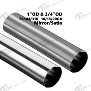 Stainless Steel Round Tubing Ornamental and Structural (Provide Custom-Made Size)