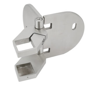 Fascia Wall Corner Mount Adjustable (88~256 Degree) Baluster Bracket for 1-9/16 x 1-9/16 in (40 x 40 mm) Baluster Post, Satin Finish