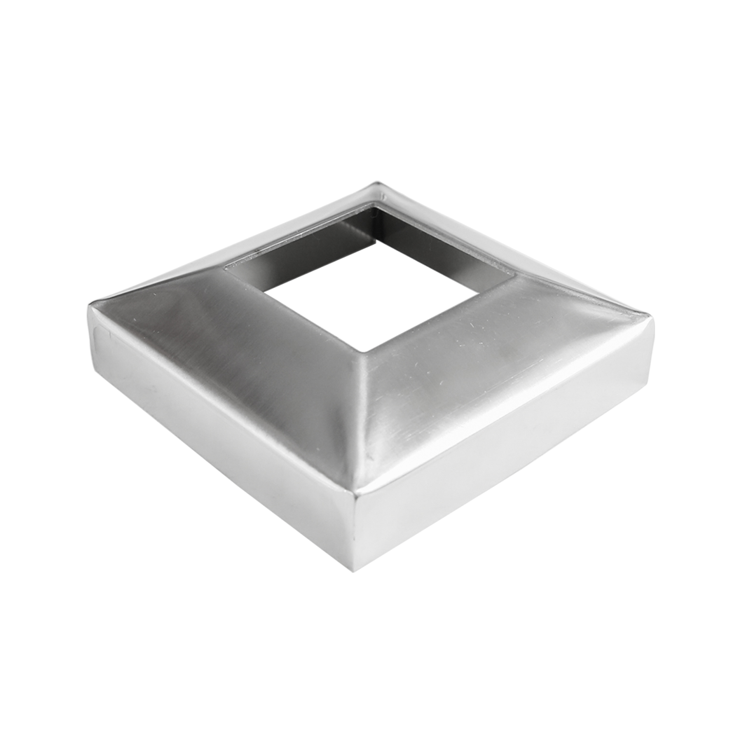 Stainless Steel 316 grade Base Flange Plus Base Cover for 2”x2” Square Post 