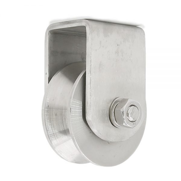 Stainless Steel Gate V Groove Track Wheel (304GRL) ⋆ Top Hardware