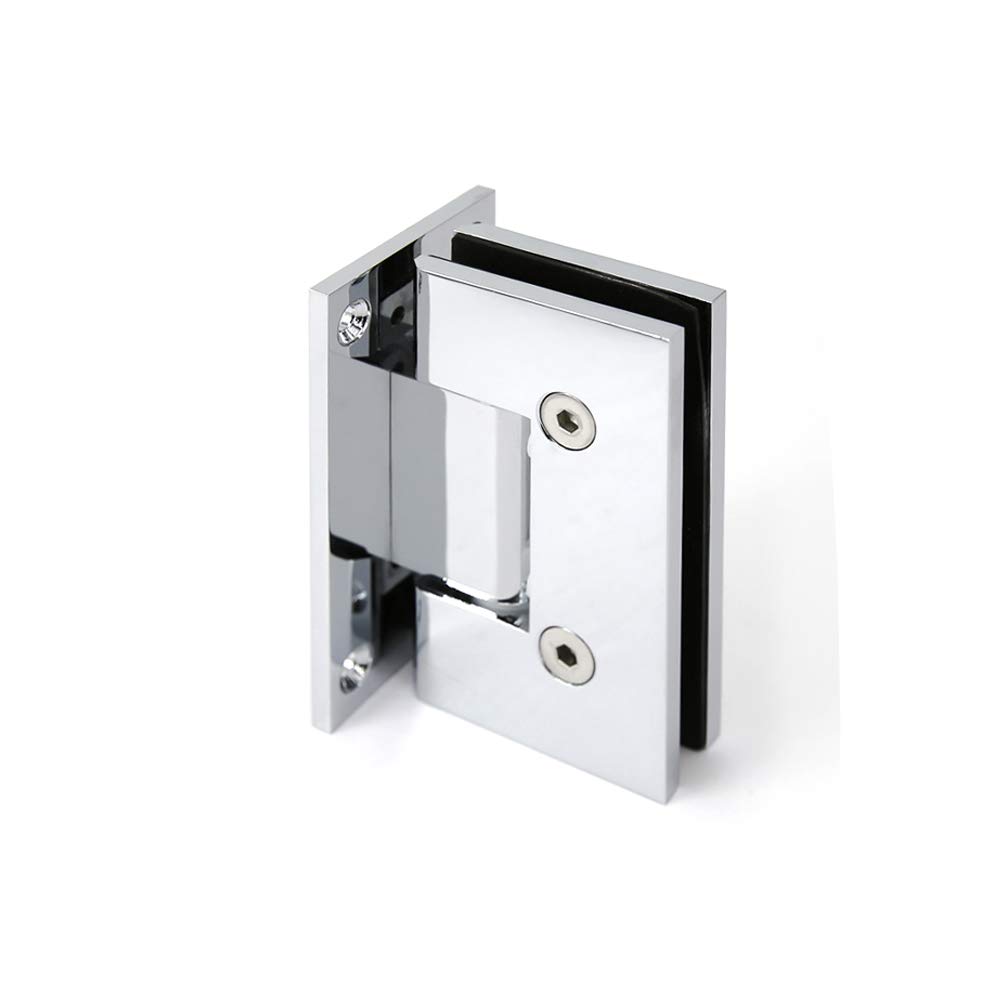 Door Hinges 2PCS Black 90 Degree Hinges Frameless Shower Brass Door