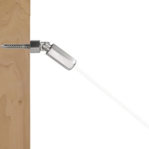 Stainless Steel 316 Grade Wood Staircase Adjustable Cable Tensioner for 1/8" Cable, Satin Finish