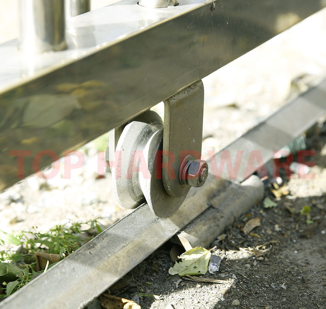 (SWC6894) Stainless Steel Gate V Groove Track Wheel Top Hardware