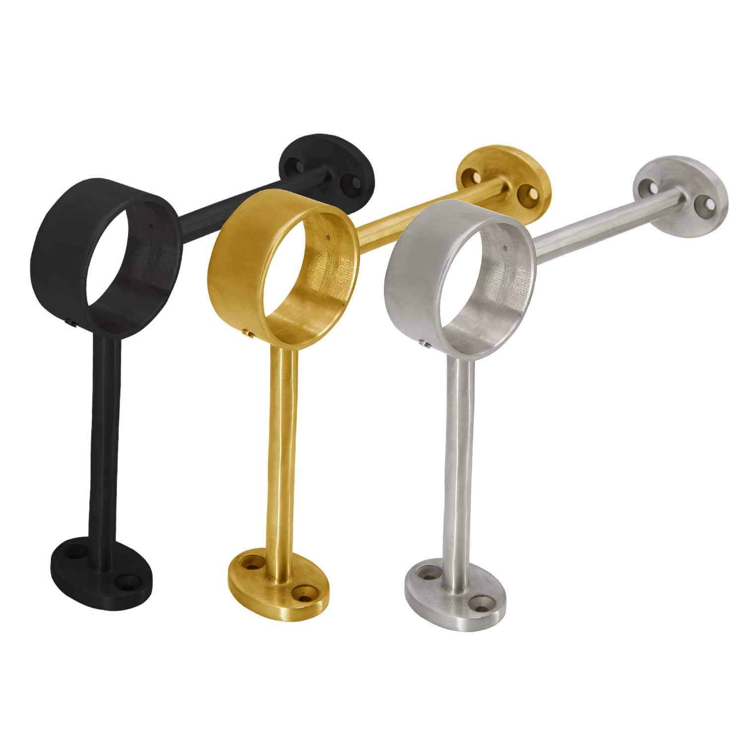 (FRB50-8R_) Stainless Steel 316 / 304 Grade 2" Round 90 Degree Footrail Bracket