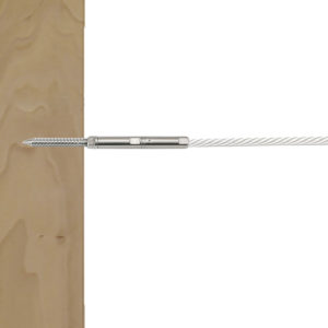 (WPIL3M) 1/8" Cable Push-in Lock Cable Railing with Wood Screw