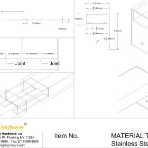 Stainless steel tube 1"x2"x16GA 316 Materials