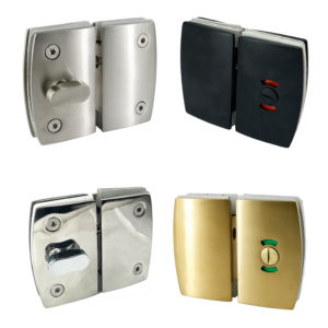 (QL-4001_) Stainless Steel Glass to Glass Shower Door Lock For 3/8” ~ 1/2” thickness glass