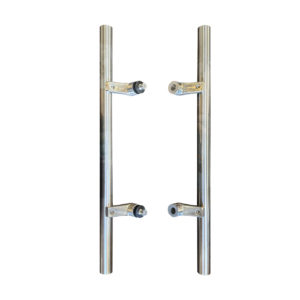Stainless Steel 304 Offset Round Style Back to Back Glass Door/Barn Door Push Pull Handle