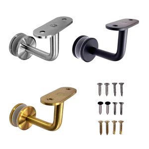 (GB-C810F_) Stainless Steel Glass Mount Handrail Bracket for Square Tube