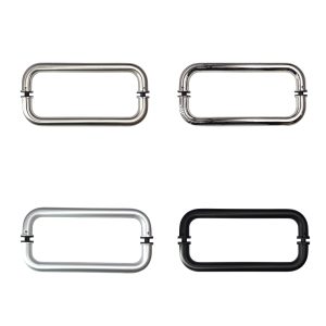 (SP12X12_) Stainless Steel 304 Grade / Aluminum 12'' inch (Center to Center) Round Back-to-back Entrance Door Handle, Double-Sided